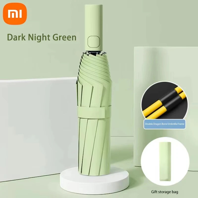 Xiaomi 24 Bone Fully Automatic Double Bone Folding Umbrella For Sun UV Protection Rain Resistance And Strong Wind Resistance