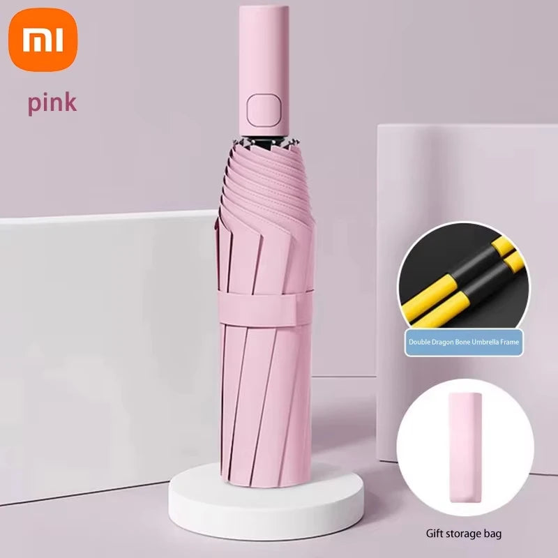 Xiaomi 24 Bone Fully Automatic Double Bone Folding Umbrella For Sun UV Protection Rain Resistance And Strong Wind Resistance