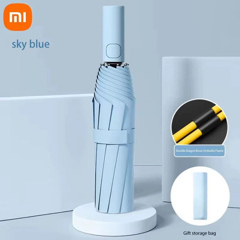 Xiaomi 24 Bone Fully Automatic Double Bone Folding Umbrella For Sun UV Protection Rain Resistance And Strong Wind Resistance