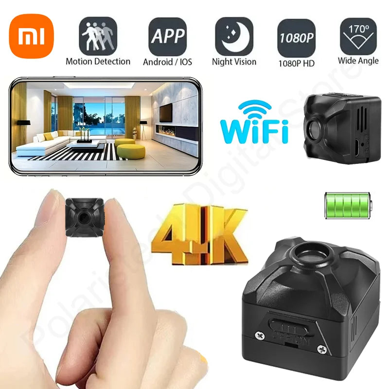 Home Portable Camcorder Xiaomi X5 1080P Wireless Mini Camera WiFi IP/AP Remote Monitor Rechargeable Battery Motion Detection