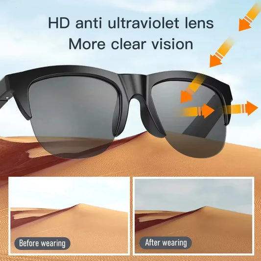 Xiaomi Smart Sunglasses Glasses Bluetooth Call Outdoor Sports Headphones For Men Women