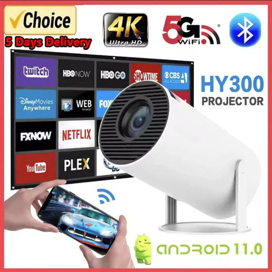 Home Cinema Outdoor portable Projetor Android 11 Wifi BT5.0 1280*720P