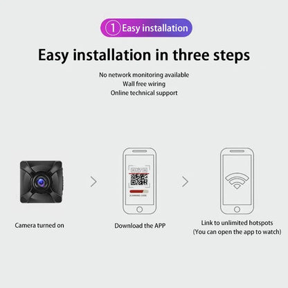 Home Portable Camcorder Xiaomi X5 1080P Wireless Mini Camera WiFi IP/AP Remote Monitor Rechargeable Battery Motion Detection