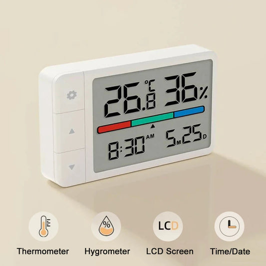 Xiaomi MiaoMiaoCe Smart Thermometer Hygrometer – Digital Clock & Weather Station for Home