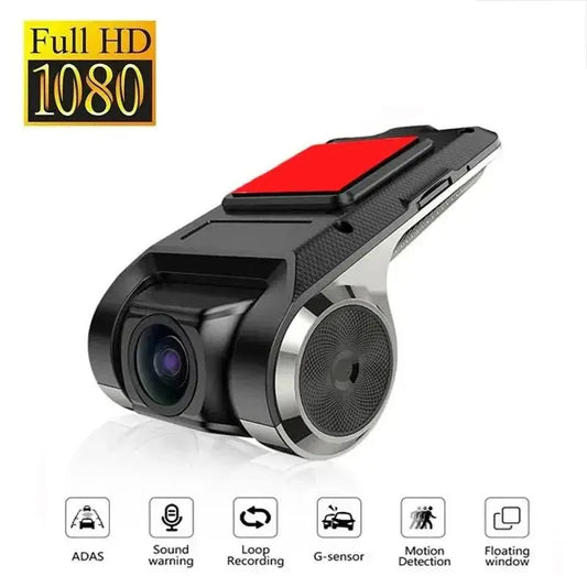 Car DVR Dash Cam – Full HD 1080P with ADAS, Voice Alarm & Video Recording